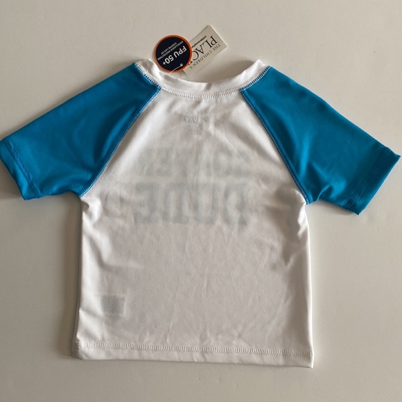 NWT The Children's Place White Rashguard UPF 50+ Surfer Dude size 18-24 Months - Picture 8 of 10
